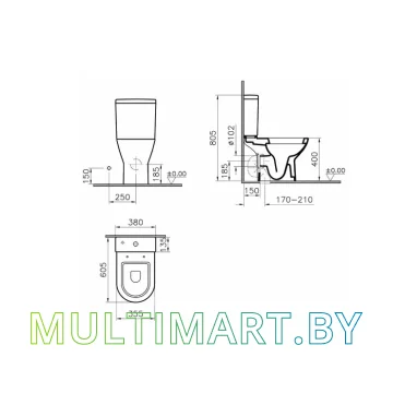 Унитаз VitrA Diana (5348B003-0075) картинка 2
